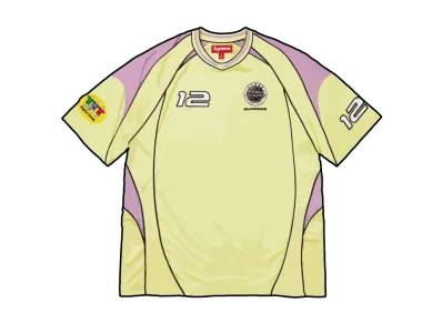 Supreme Piping Soccer Jersey "Pale Yellow"