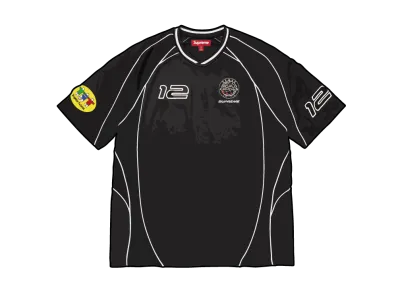 Supreme Piping Soccer Jersey "Black"