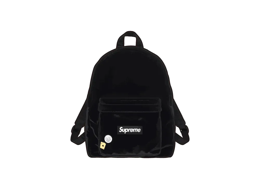 希少 Supreme Velvet Backpack 