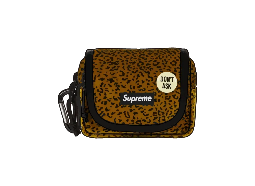 Supreme Velvet Mini Pouch "Tan Leopard"