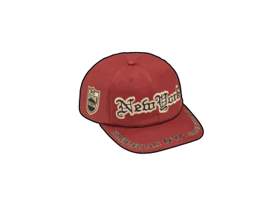 Supreme New York Leather 6-Panel "Red"