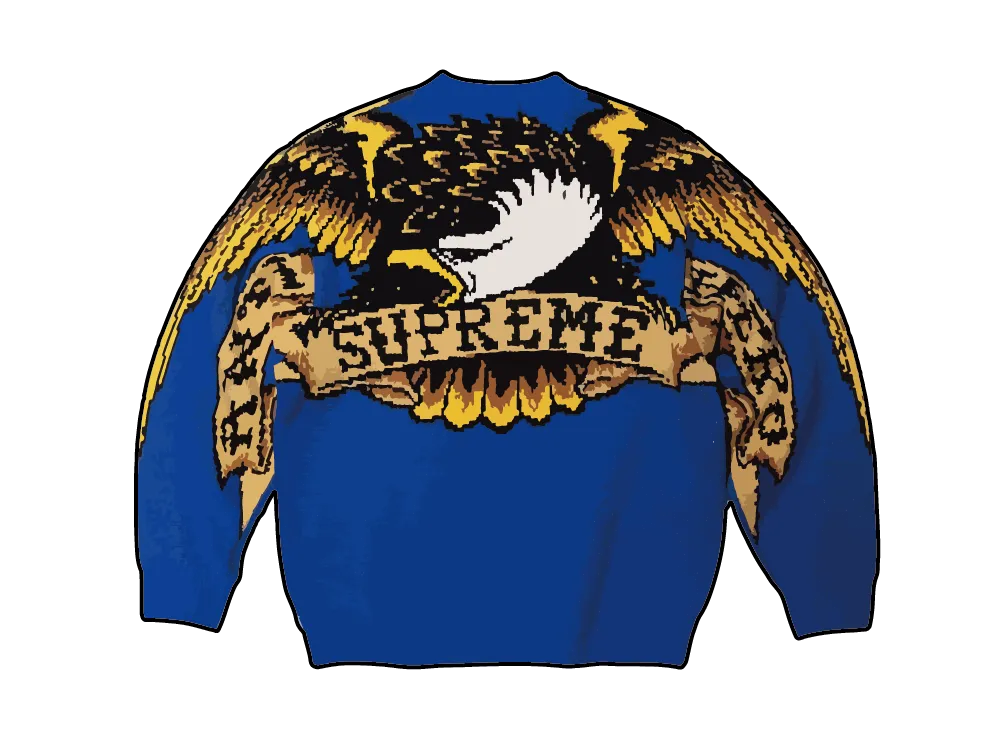 Supreme x ANTIHERO Sweater Blue ニット セーター Supreme ANTIHERO
