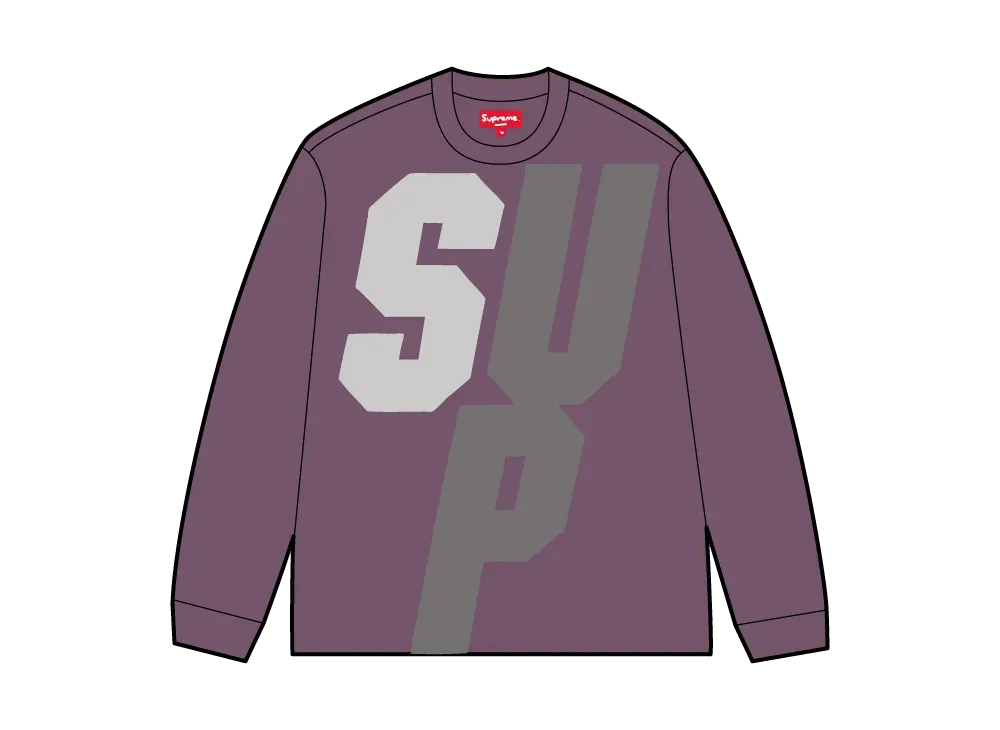 Supreme Reflective L/S Top "Purple"