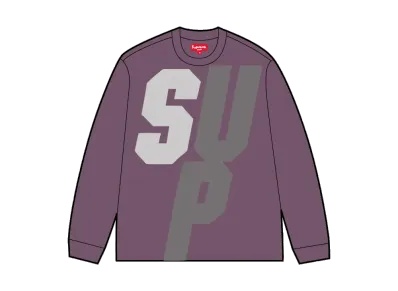 Supreme Reflective L/S Top "Purple"