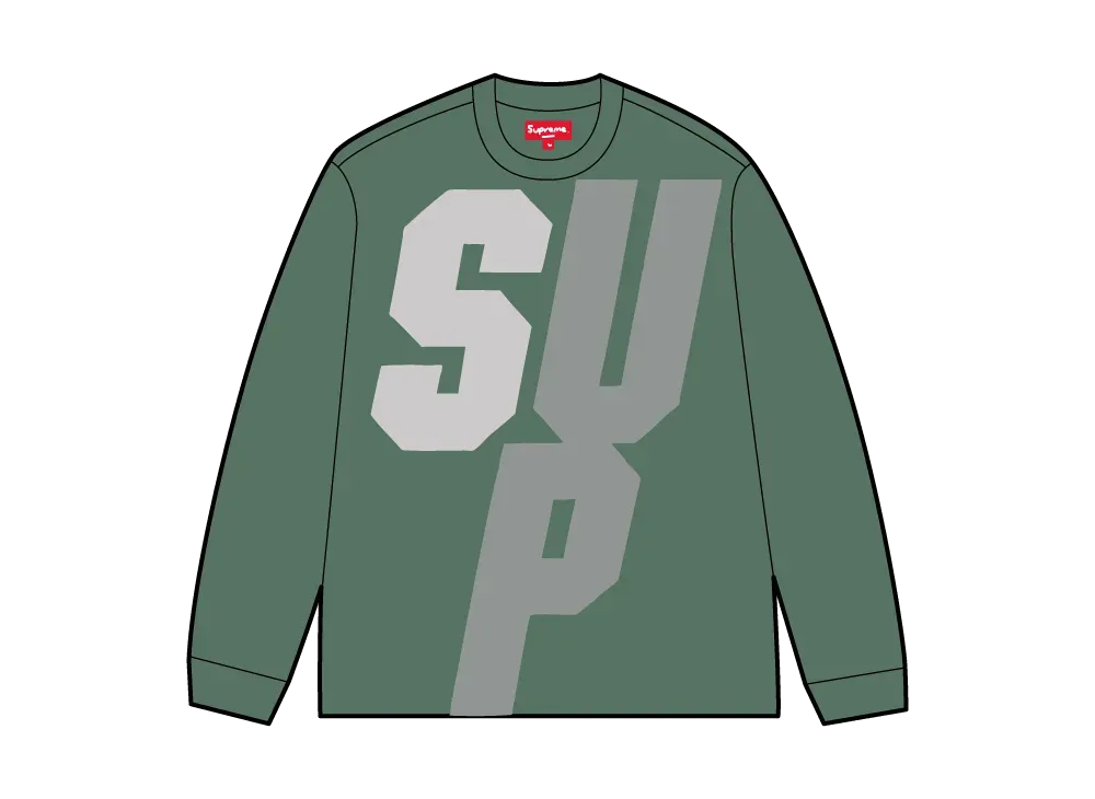Supreme Reflective L/S Top "Green"