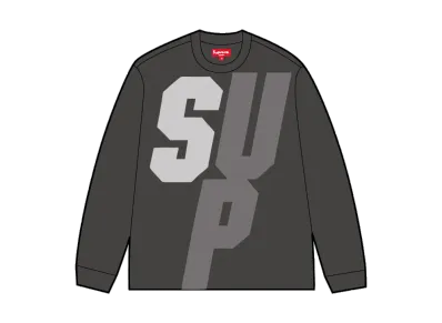 Supreme Reflective L/S Top "Black"