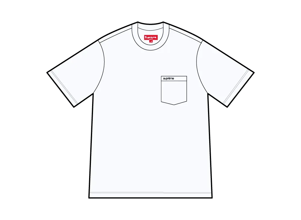 Supreme S/S Pocket Tee "White"