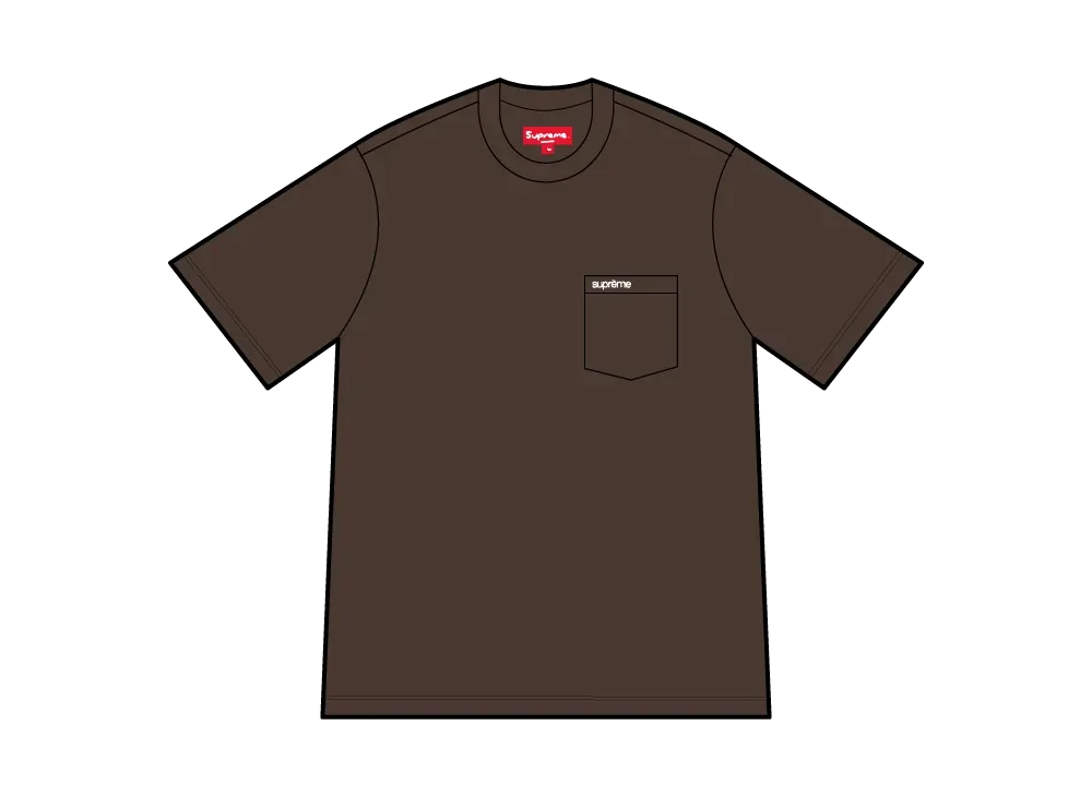 Supreme S/S Pocket Tee "Brown"