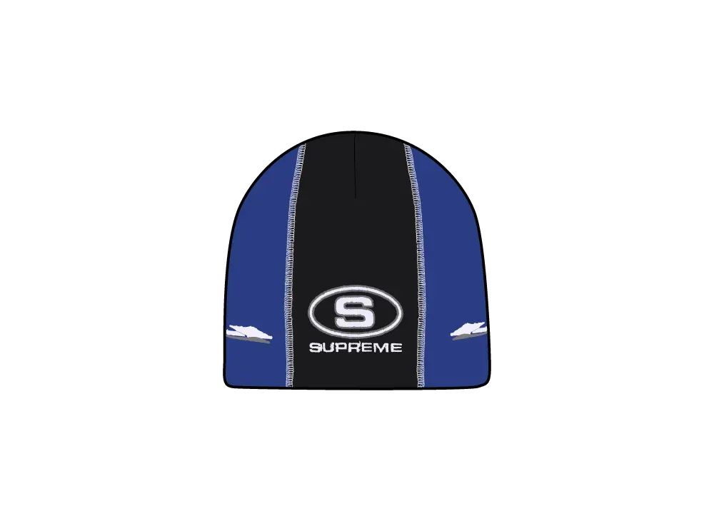 Supreme Racing Panel Beanie "Blue"