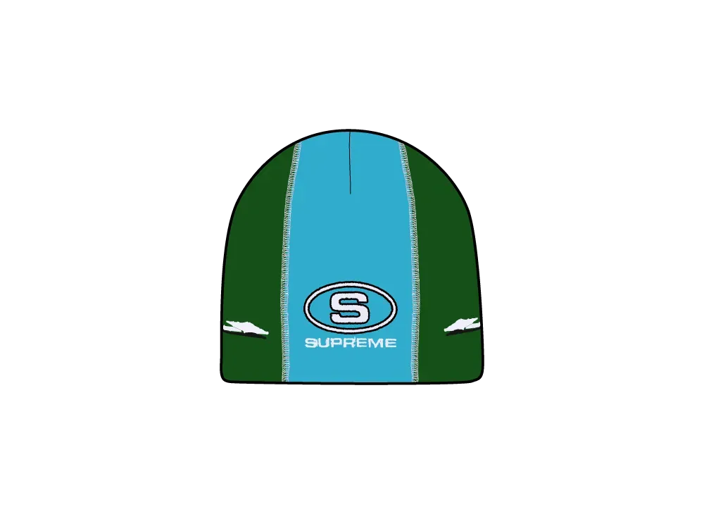 Supreme Racing Panel Beanie "Green"