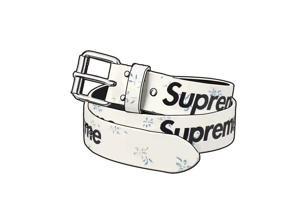 シュプリーム リピート レザー ベルト (25FW) &quot;フローラル&quot;