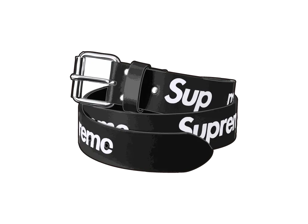 シュプリーム リピート レザー ベルト (25FW) &quot;ブラック&quot;