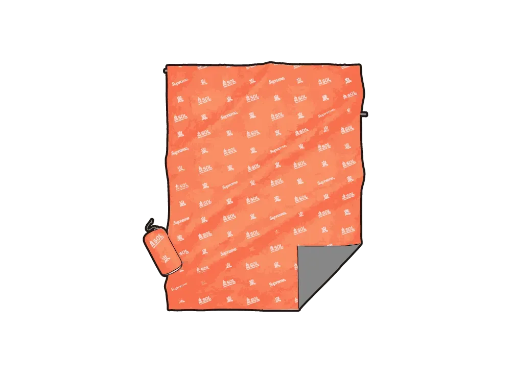 シュプリーム x SOL エスケープ インシュレイテッド ブランケット "オレンジ"