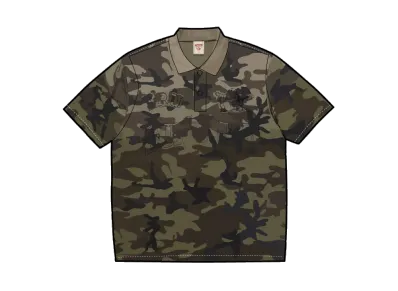 Supreme x True Religion Applique Polo "Woodland Camo"