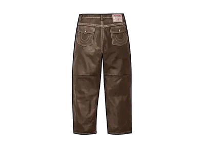 Supreme x True Religion Loose Fit Leather Pant "Brown"