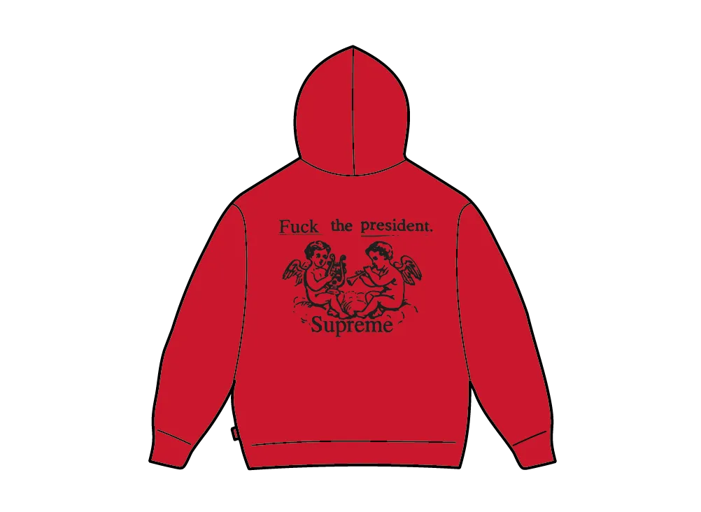 Supreme President Hooded Sweatshirt "Red"