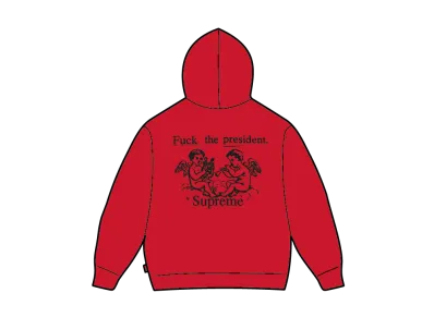 Supreme President Hooded Sweatshirt "Red"