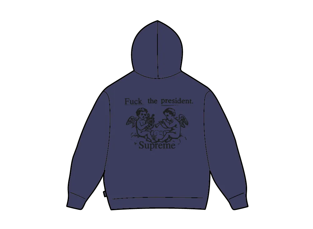 Supreme President Hooded Sweatshirt "Purple"