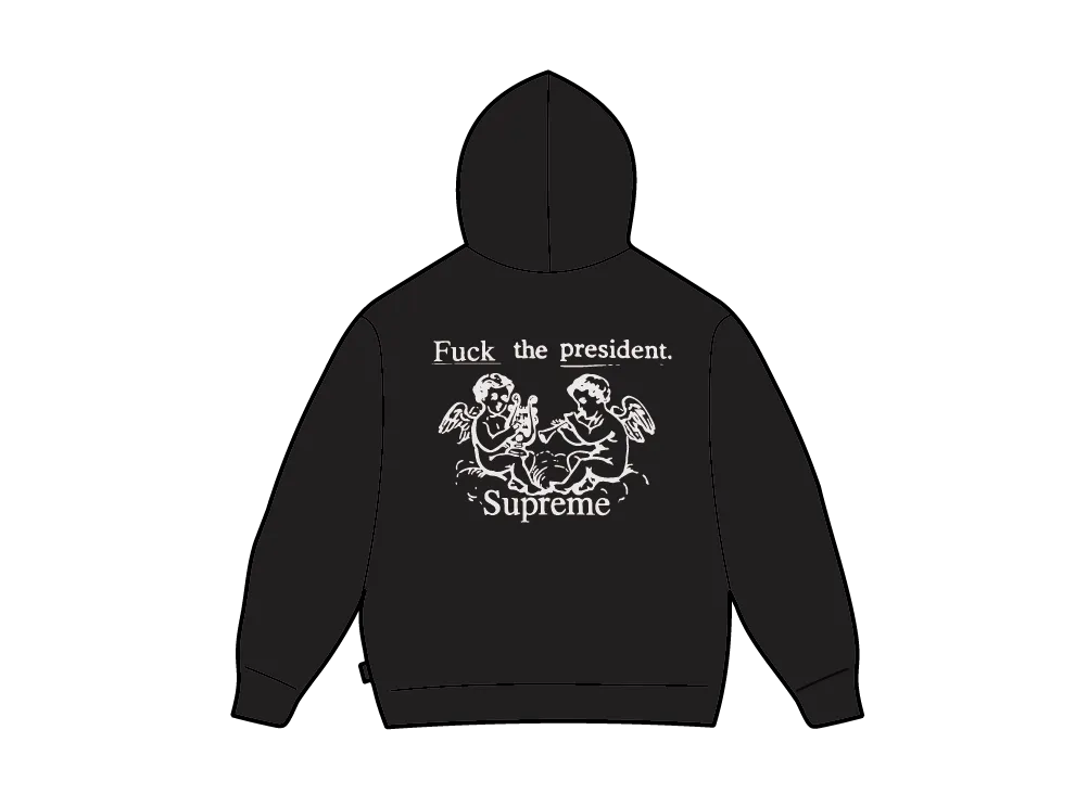 シュプリーム プレジデント フード スウェットシャツ "ブラック"