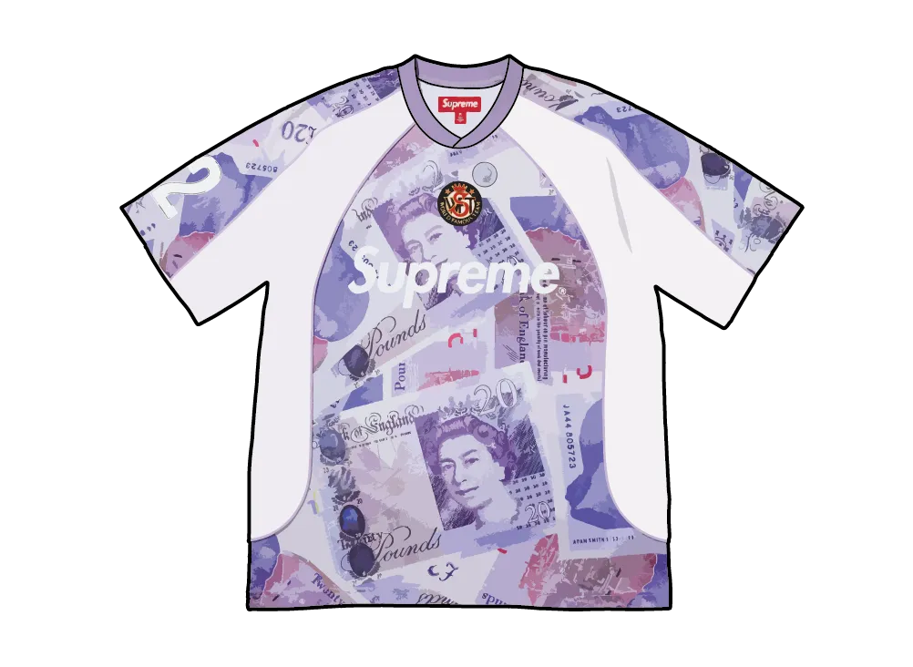 Supreme Pounds Soccer Jersey "White"