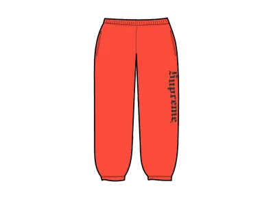 Supreme Washed Old English Sweatpant "Orange"