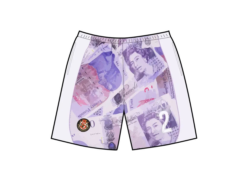 Supreme Pounds Soccer Short "White"