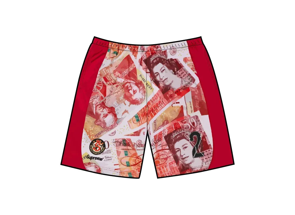 Supreme Pounds Soccer Short "Red"
