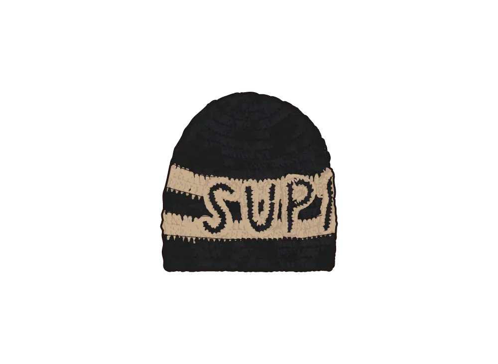 Supreme Crochet Logo Beanie 