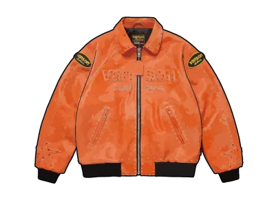 Supreme x B.B. Simon Vanson Leathers Jacket "Orange"