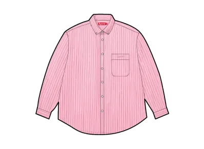 Supreme Pinstripe Shirt "Pink"