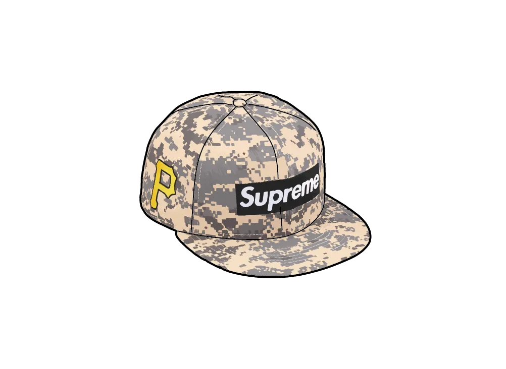 Supreme x MLB x New Era Teams Box Logo Pittsburgh Pirates "Digi Camo"