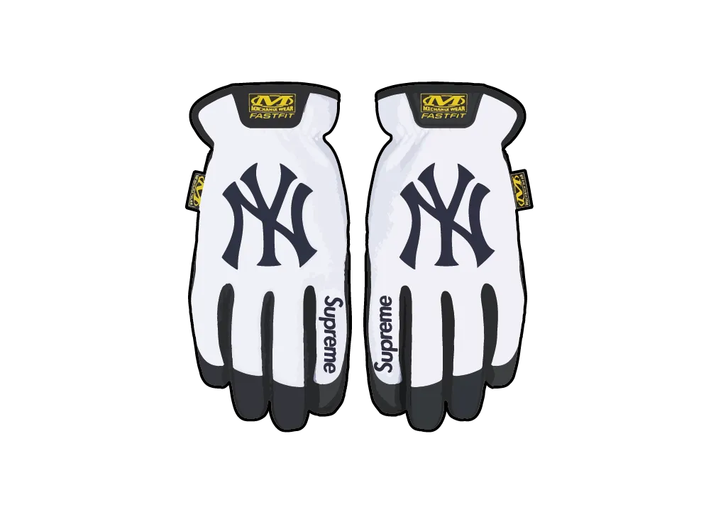 Supreme x Mechanix x MLB FastFit Teams Gloves 