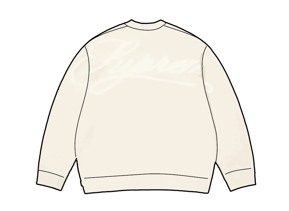 Supreme Angora Script Sweater "Ivory"