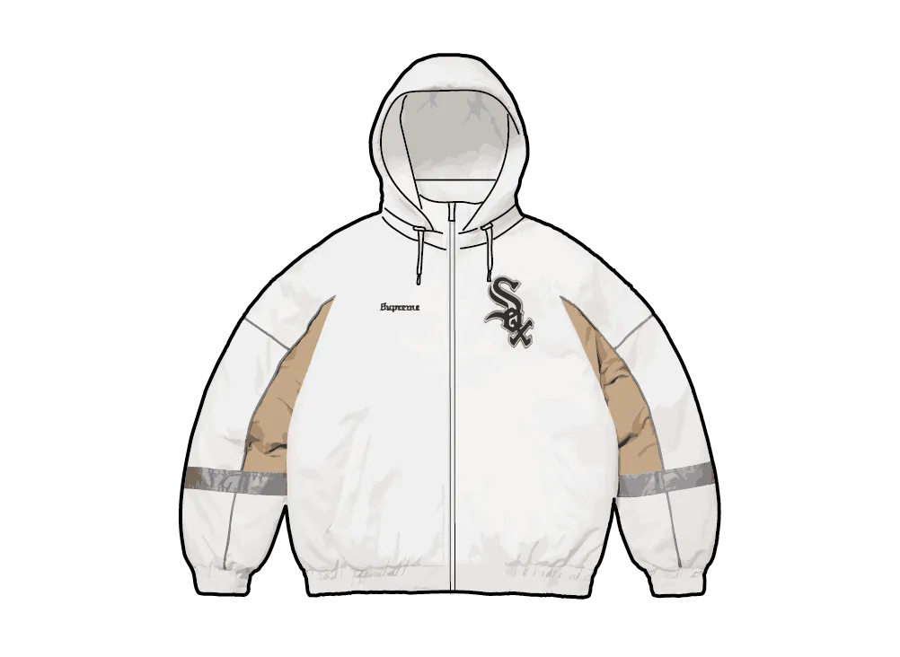 Supreme x Chicago White Sox Stadium Jacket "White"