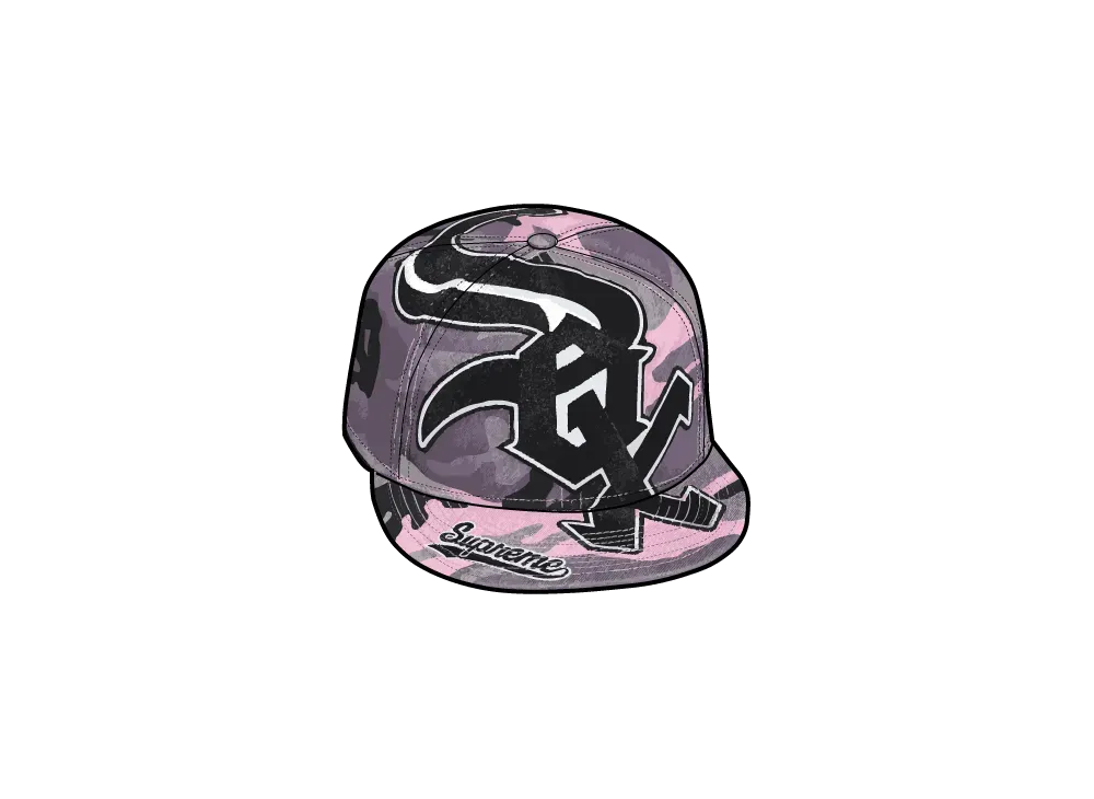Supreme x Chicago White Sox x New Era Adjustable "Pink Camo"