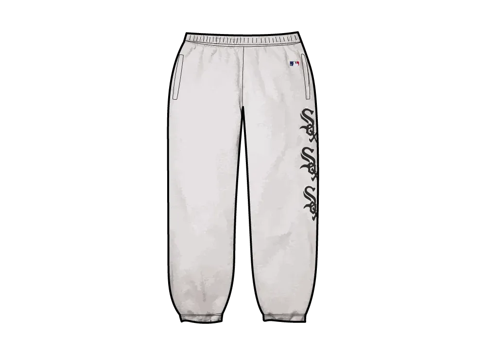 Supreme x Chicago White Sox Sweatpant "Ash Grey"