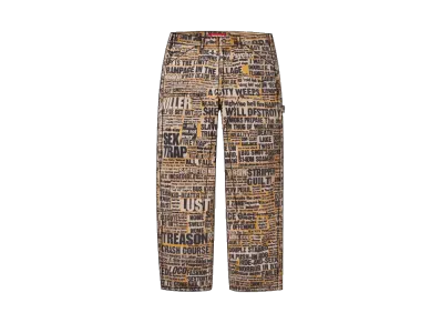 Supreme x Dash Snow Double Knee Painter Pant "Multi"