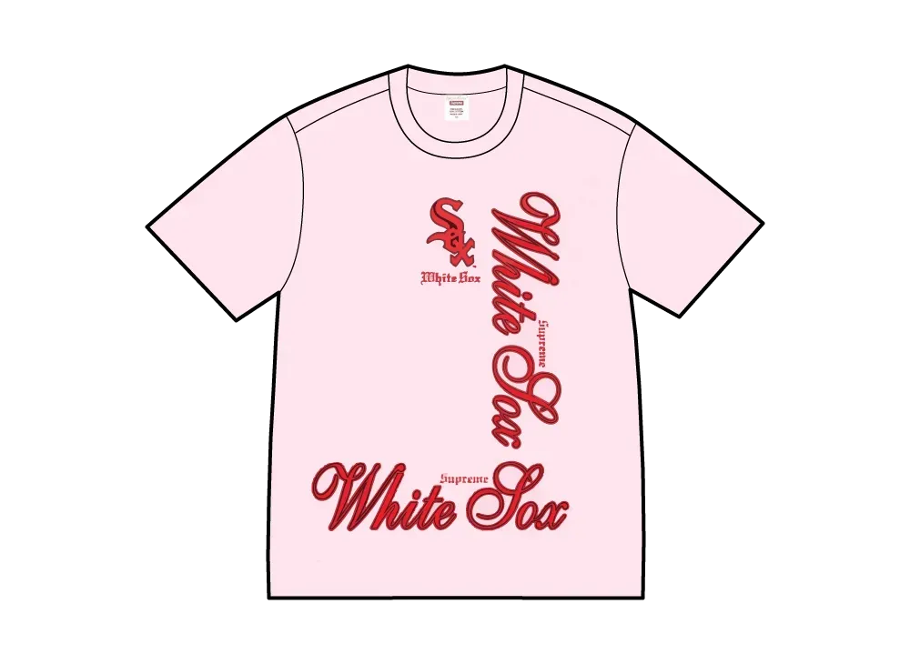 シュプリーム x MLB チームズ Tシャツ ソックス "ライトピンク"