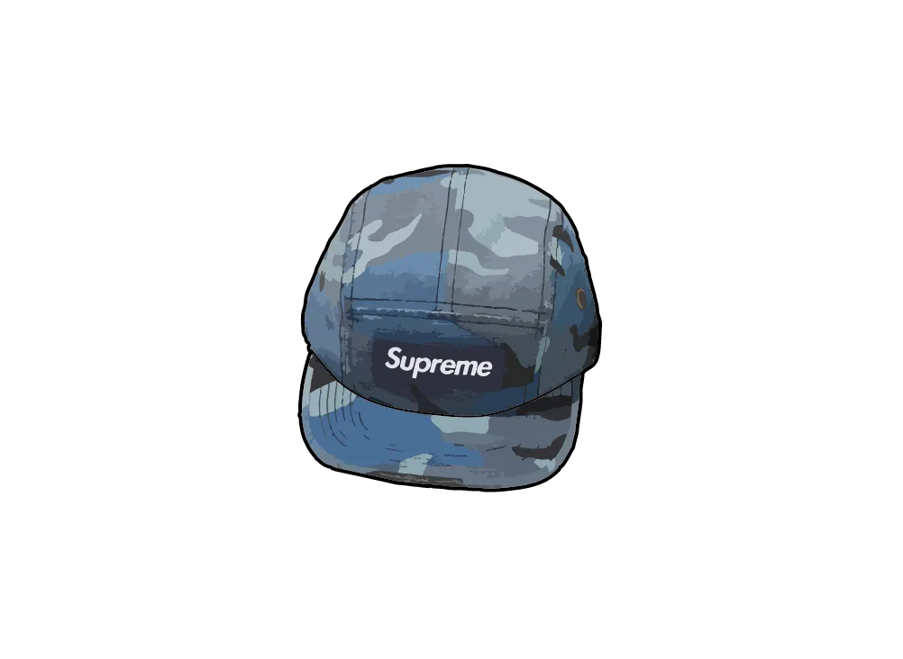 Supreme Military Camp Cap "Blue Camo"