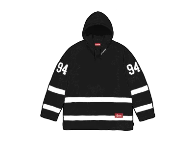 Supreme Polartec Hooded Hockey Jersey "Black"