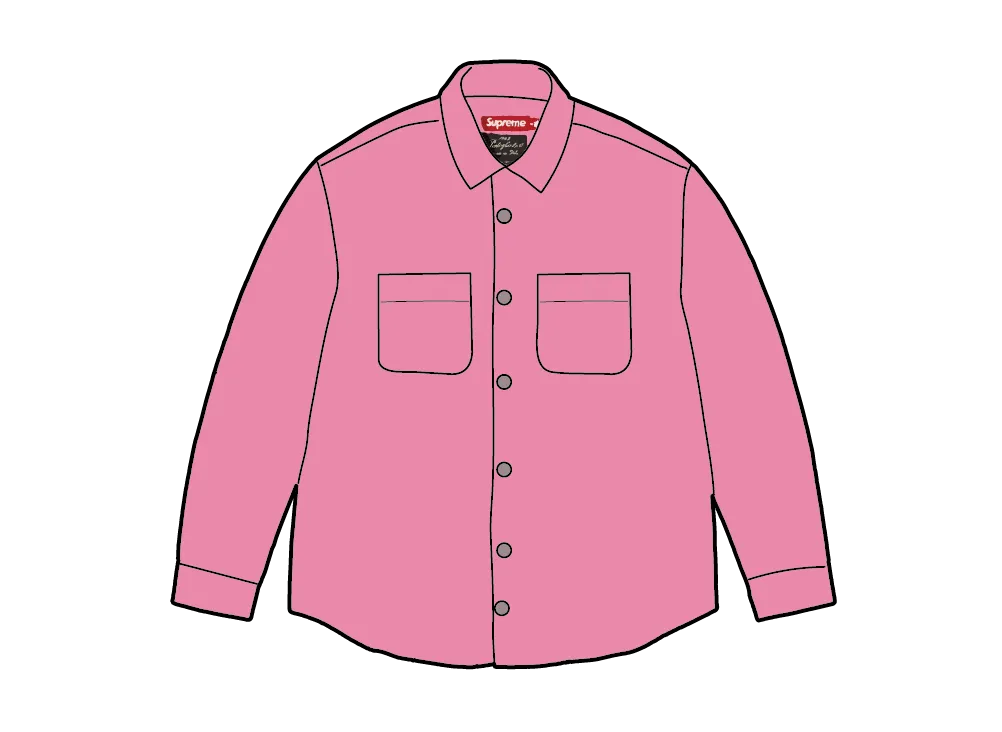 Supreme Wide Wale Corduroy Snap Shirt 