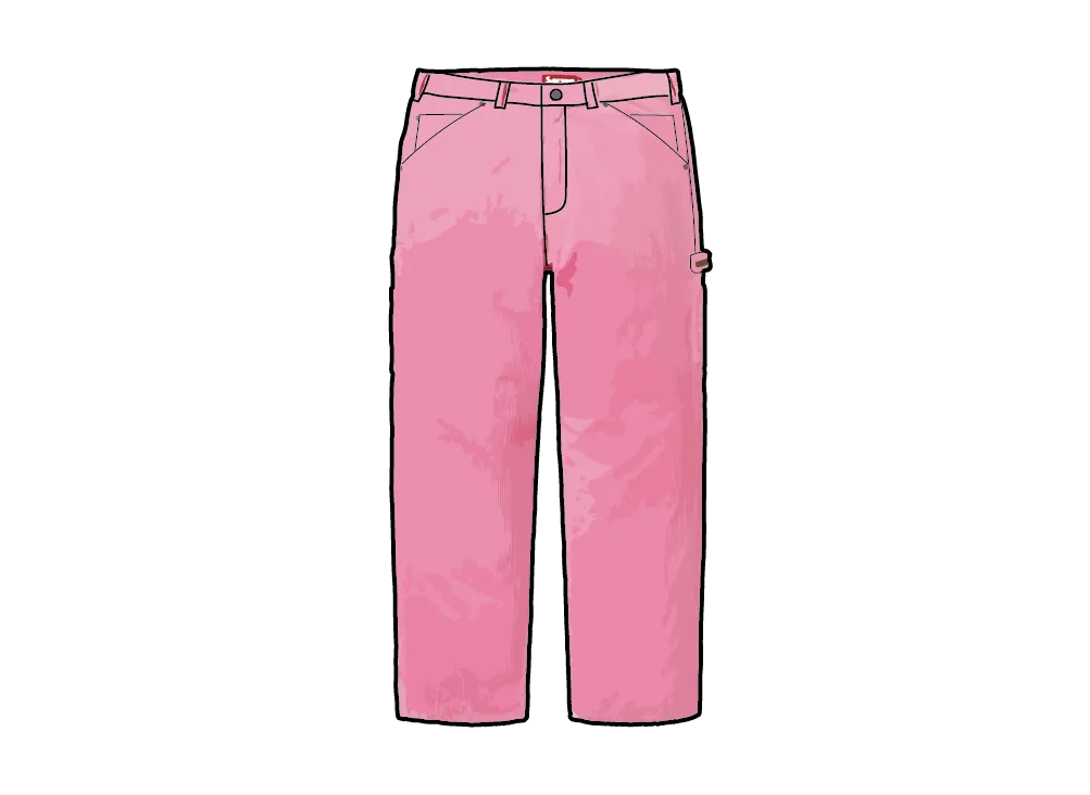 Supreme Wide Wale Corduroy Painter Pant "Pink"