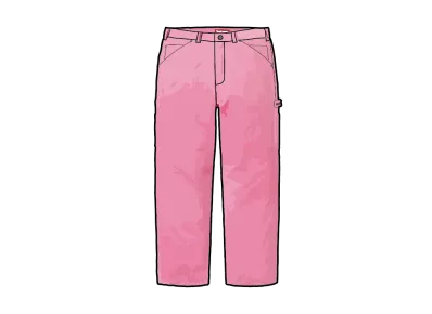Supreme Wide Wale Corduroy Painter Pant "Pink"