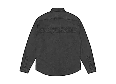 Supreme Applique Denim Shirt "Black"