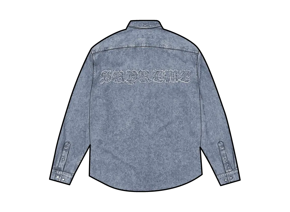 Supreme Applique Denim Shirt 