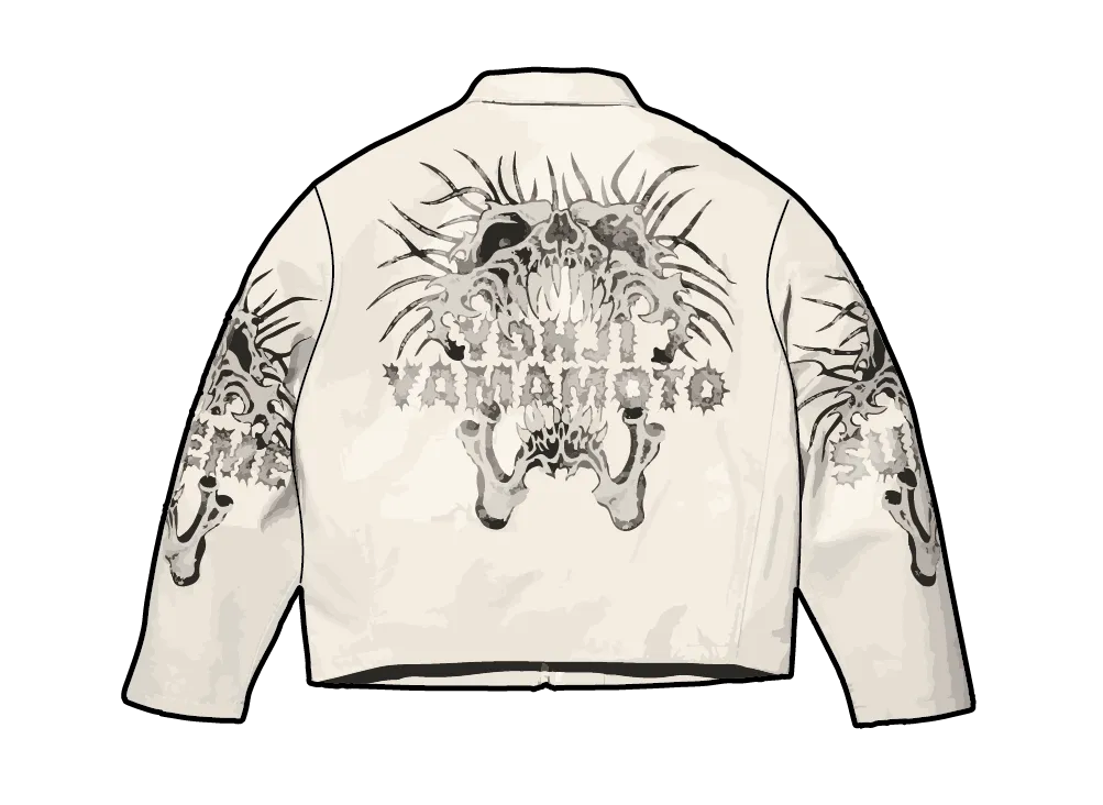 Supreme x Y's by Yohji Yamamoto Leather Jacket "White"