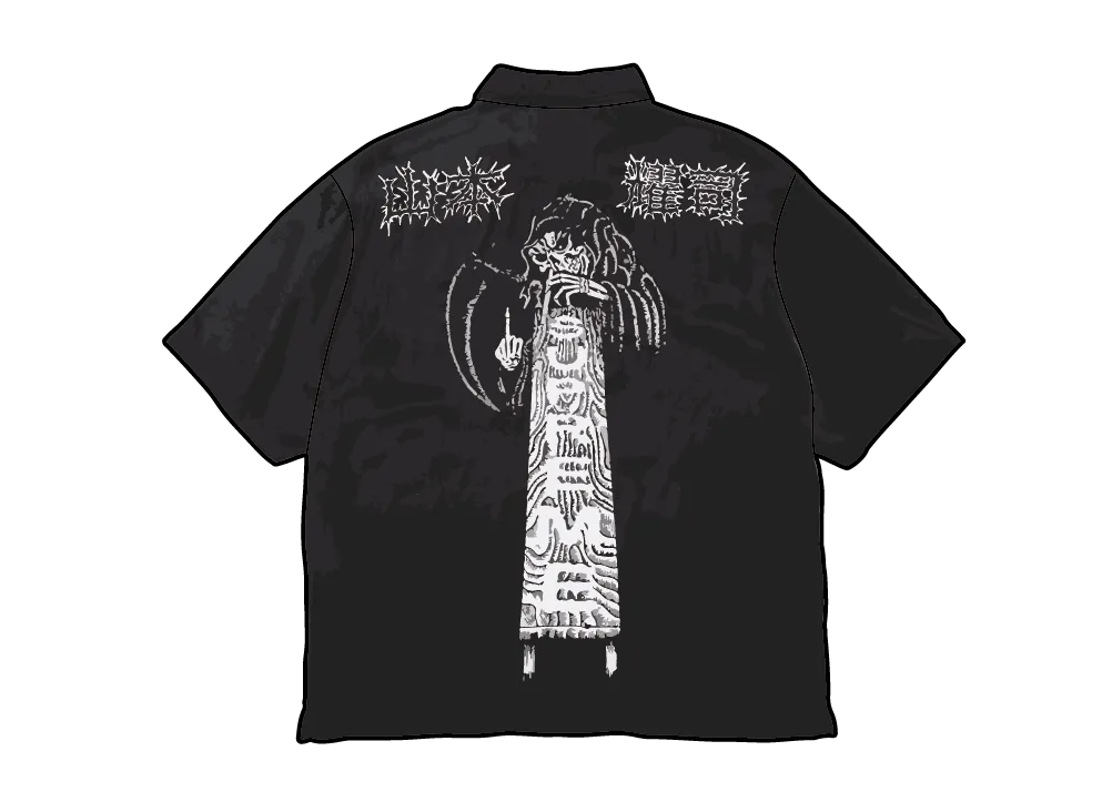 Supreme x Y's by Yohji Yamamoto Silk Zip Up S/S Shirt "Black"