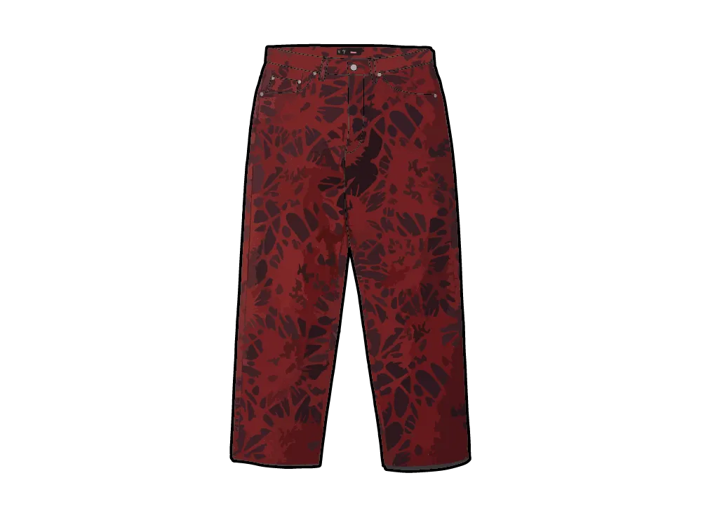 Supreme®/Y’s Baggy Jean Overdyed Red 32 Supreme Baggy Jean (FW25) - $168