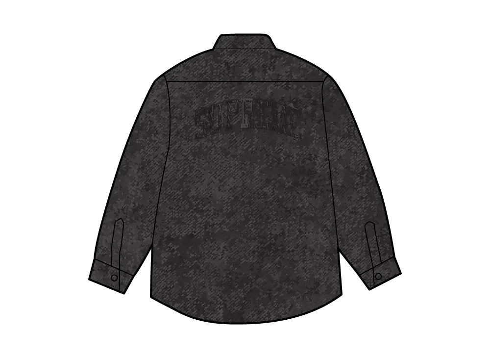 Supreme Shearling Lined Denim Work Shirt 