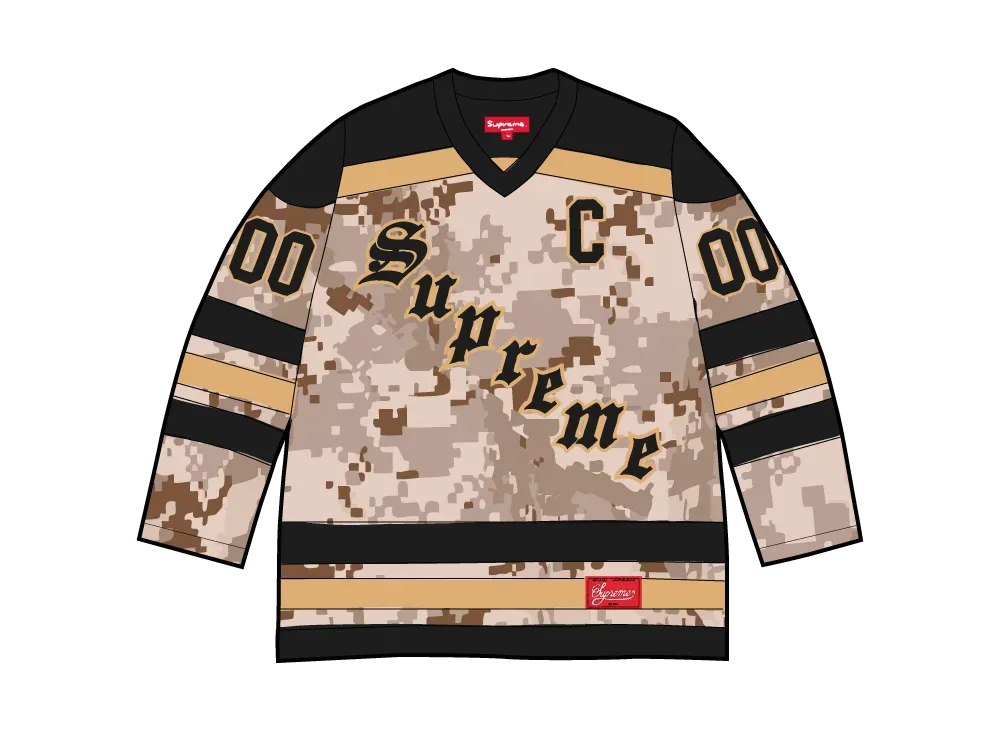 Supreme Fire & Ice Hockey Jersey "Digi Camo"